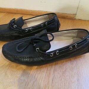 Cole Haan Black Leather Driving Loafers | Garnet II Size 5.5